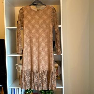 NWT Nude Lace Dress